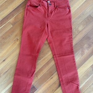 LOFT Women's Burnt Orange Skinny Jeans size 4!